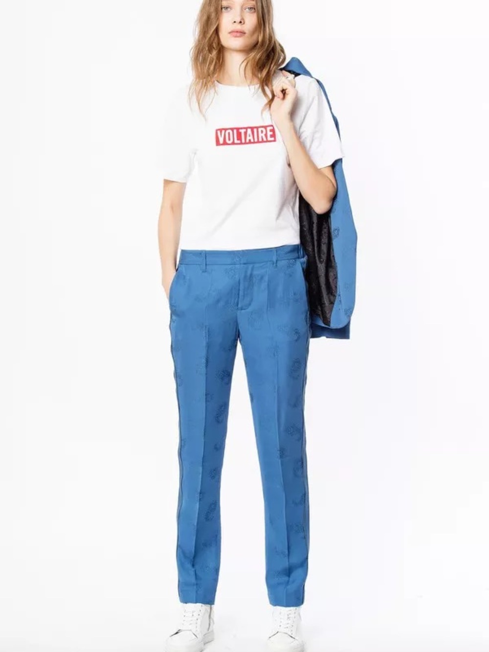 Zadig & Voltaire Blue Slim Tailored Trousers